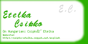 etelka csipko business card